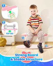 Seimome Magnetic Drawing Board, Toddler Girl Toys for 1-3 Year Old, Doodle Board Learning and Educational Kids Toys- Pink