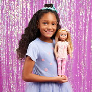 Glitter Girls 14-Inch Fashion Doll Lacy, Blonde Hair, Pink Outfit, Dolls