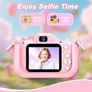 Goopow Kids Camera Toys for 3-8 Year Old Girls Boys,Children Digital Video Camcorder Camera with Cartoon Soft Cover, Best Chritmas Birthday Festival Gift for Kids