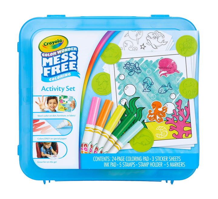 Crayola Color Wonder Mess Free Coloring Activity Set (30+ Pcs) | Portable Travel Art Kit, Holiday or Birthday Gift for Kids & Toddlers, Ages 3+