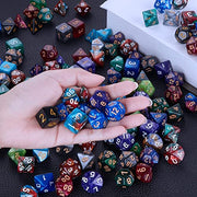 CiaraQ 182pcs Polyhedral Dice Set for Dungeon and Dragons MTG Table Games | 26 Role-Playing Dice Sets for D&D with Storage Bag. 7 dice each (D4-D20), Classic Numbers, Ages 14+