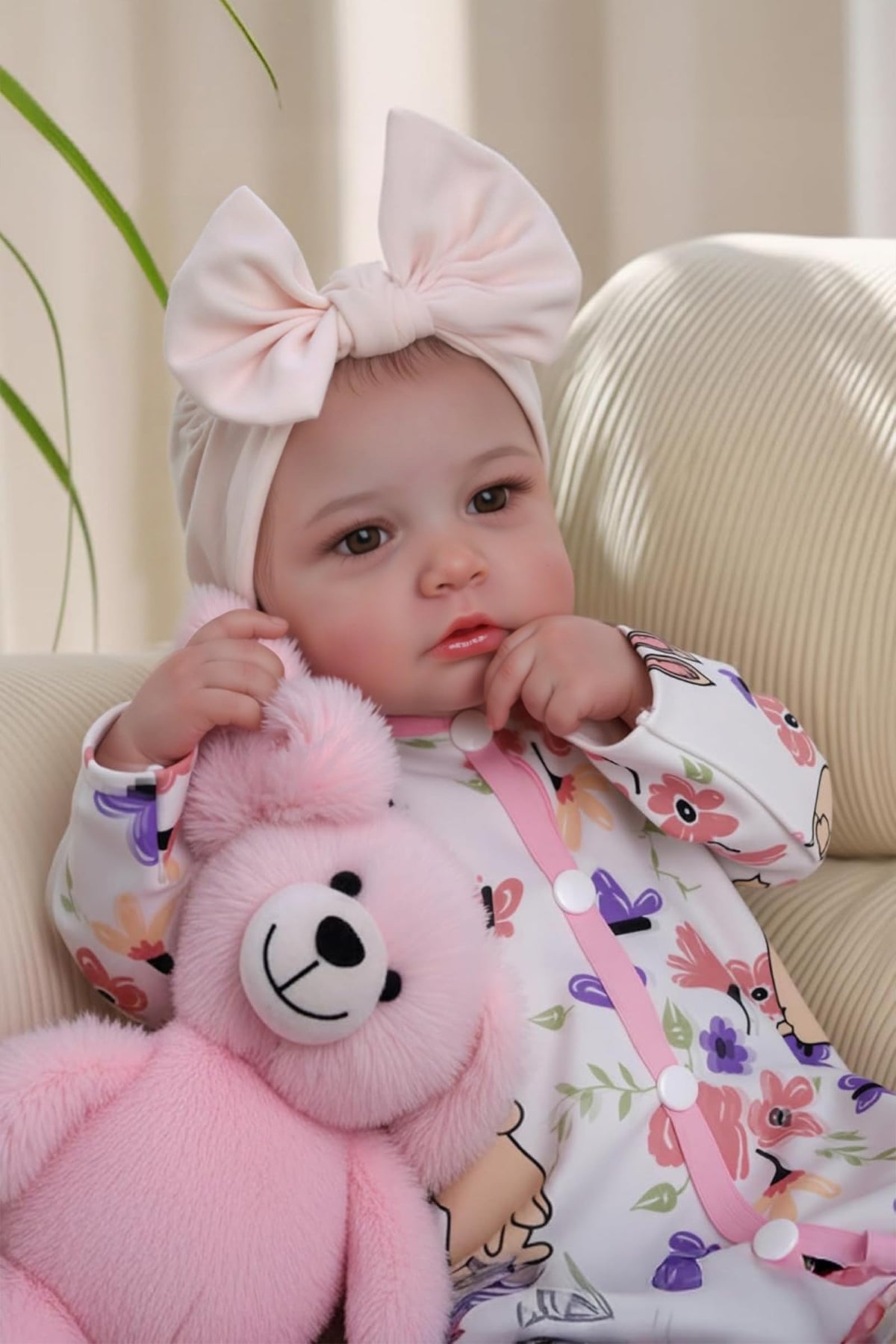 BABESIDE Reborn Baby Dolls - 20 Inch Cute Soft Vinyl Realistic Baby Doll | Real Life Baby Dolls with Complete Accessories Perfect for Cuddling, Playtime, and Gift Giving