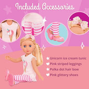 Glitter Girls 14-Inch Fashion Doll Lacy, Blonde Hair, Pink Outfit, Dolls