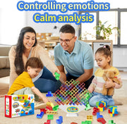 Ziogogco 48Pcs Balance Stacking Blocks Game, Gift for Kids Ages 3-14 | Gets kids thinking. Includes 22 cards and a travel storage bag. Great for birthdays, Christmas, and stocking stuffers