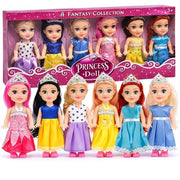 Liberty Imports Little Royal Princess Toddler Dolls with Dresses, Girls Imaginative Pretend Play Small Dolls Party Favors Collection (Princess)
