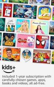 Amazon Fire HD 10 Kids Pro tablet (newest model) ages 6-12. Bright 10.1" HD screen, includes ad-free content, robust parental controls, 13-hr battery and slim case for older kids, 32 GB, Nebula