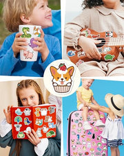 100 Pcs Animal Stickers for Kids, Cute Water Bottle Stickers, Party Favors | Vinyl Waterproof Kid Sticker Pack, Kids Classroom Prizes for Elementary Students, Goodie Bags Stuffers for Kids