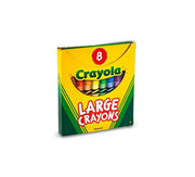 Crayola Large Crayons - Assorted (8 Count), Giant Crayons for Kids & Toddlers, Ages 2+