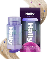 Hally Hair Gem Pen Kit with 240 Stick-On Hair Gems and Stamper Tool | Easy to apply and hair-safe adhesive; a colorful accessories kit for girls and kids that adds instant sparkle.
