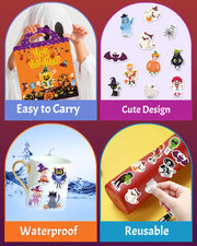 Benresive Reusable Sticker Book, Stickers for Kids, Travel Toy Gifts
