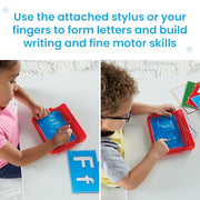 hand2mind Letter Tracing Sensory Pad, Fine Motor Activities, Ages 3+ | Handwriting Practice Kids, Letter Tracing Board, Toddler Writing Practice, Montessori Alphabet Toys, Preschool Learning Toys