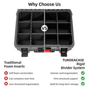 Graded Card Case Storage Box, Extra Large Trading Card Box, PSA Slab Case | Waterproof Trading Card Storage Box with 8 Adjustable Dividers; Fits BGS, SGC, CGC, CSG Slabs, Top Loaders & Magnetic Holders