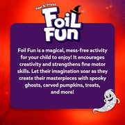 Skillmatics Foil Fun Halloween Craft, Foil Art Activity, Gift for Kids | 200+ Stickers, Travel Toys, Mess-Free, Screen-Free, Fine Motor Skills, Boys & Girls Ages 4, 5, 6, 7, 8, 9