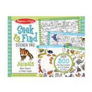 Melissa & Doug Seek & Find Sticker Pad Animals Activity Toy | 21 Pages, 14 Animal Scenes, 400 Color-Coded Stickers, Matching & Coloring Skills, Arts & Crafts Travel Toys for Kids, Ages 4+
