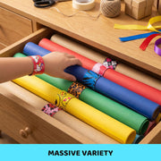LovesTown Slap Bracelets for Kids, 48 PCS Snap Bracelets Party Favors | Wristbands Bulk for Classroom Prizes Treasure Box, Birthday Exchanging Gifts,Goodies Bag Stuffers Fillers, Carnival Prizes