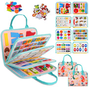 Teefrye Toddlers Busy Board Montessori Toys for Old 1-3 Year Girl Busy Book | Educational Activity Board Sensory Travel Toy Ages 2-4 Birthday Gift Learning Fine Motor Skills Toy Quiet Book juguetes niñas
