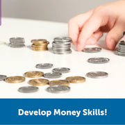 Learning Resources Pretend & Play Money | Kids Cash Register, Dollars, Pretend Classroom Play Sets for Kids, Toy Currency, Toy Dollar Bills