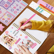Nollh DlY Journal Kit for Girls Scrapbook Gifts for 8-12 Year Old Girl | 200+PCS Teen Tween Girl Gifts Trendy Stuff Stationery Set Art Crafts Kit 8 9 10 11 12 13 14 Year Old Girl Birthday Gift