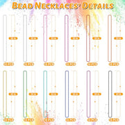 Huskein Bead Necklace, 120PCS Mardi Gras Beads, 33" Colorful Mardi Gras Beads Necklaces, Women Men Party Costume Accessories Parade Throws Bulk Party Favors for Christmas Pirate Carnival