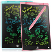 [2 Pack] Genialba LCD Writing Tablet 8.5-Inch Colorful Doodle Board, Toddler Learning Educational Toys Gifts for 3-8 Years Old Girls and Boys, Electronic Drawing Pad for Kids (Pink&Blue)