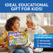 Montessori Busy Book & Preschool Learning Workbook for Toddlers Ages 3-5 | Preassembled Quiet Activity Book - Educational Travel Toy - Toys and Gifts for Kids