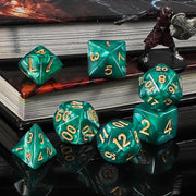 QMay 7 Sets Polyhedral Dice - 49 Pcs (7 X 7) DND Dice + 7 Drawstring Bags | 7 Colors D4 D6 D8 D10 D% D12 D20, Great for Dungeons&Dragons, MTG, Role Playing Table Games, Dice Goblins, RPG Players & DMs