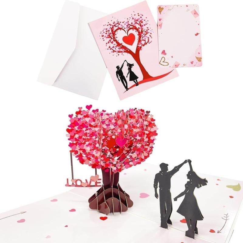 3D Pop-Up Valentine’s Day & Anniversary Love Tree Greeting Card