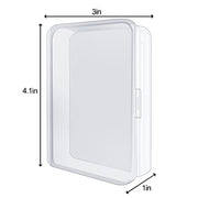 IOKUKI 4 Pcs Blank Playing Card Cases, Clear Plastic Deck Box Holders for Game Cards & More