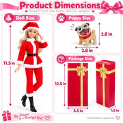 11.5 Inch Doll Clothes and Accessories Gift Set with 1 Fashion Doll