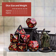 CiaraQ Polyhedral Dice Set - DND Role Playing Dice | Acrylic RPG Dice for Dungeons and Dragons MTG Table Games, Multi-color, 35pcs
