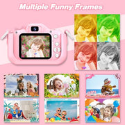 Goopow Kids Camera Toys for 3-8 Year Old Girls Boys,Children Digital Video Camcorder Camera with Cartoon Soft Cover, Best Chritmas Birthday Festival Gift for Kids