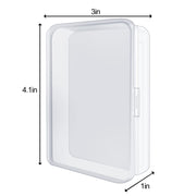 IOKUKI 4 Pcs Blank Playing Card Cases, Clear Plastic Deck Box Holders for Game Cards & More