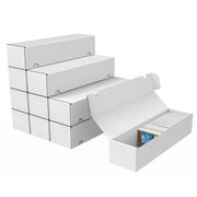 Trading Card Storage Box, 10-Pack 1100 Count White Corrugated Cardboard Box | Bulk Sports Storage Box for TCG/Magic/Mtg Basketball Card, Collectible Trading Cards