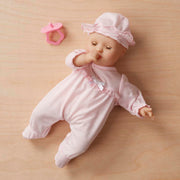 Melissa & Doug Mine to Love Jenna 12" Baby Doll with Moving Eyes, Thumb & Pacifier Sucking Action, Doll Clothes & Accessories, Toddler Toys for Girls & Boys Ages 18 Mo+