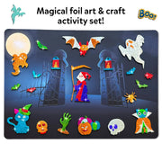 Skillmatics Foil Fun Halloween Craft, Foil Art Activity, Gift for Kids | 200+ Stickers, Travel Toys, Mess-Free, Screen-Free, Fine Motor Skills, Boys & Girls Ages 4, 5, 6, 7, 8, 9