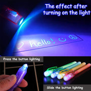 32 Pack 2 Style Invisible Ink Pen with UV Black Light Secret Spy Pens | Secret Messages for Halloween , Magic Disappearing Ink Markers School Supplies Kids 4-8, 8-12 Party Favors Boy Girl Exchang