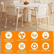 Square Chair Leg Protectors for Hardwood Floor Fits All Shape Chair Mat for Wood and Tile Floors. Chair Leg Universal Cover Elastic Mold
