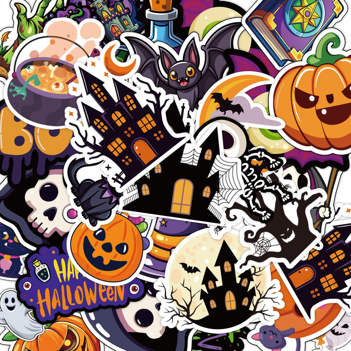 Halloween Decorations - 100 PCS Halloween Stickers | Halloween Party Favors - Halloween Games Toys Gifts Party Supplies - Crafts Accessories Treats Bulk for Classroom Decor