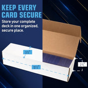 Premium Cardboard Trading Card Storage Box For Sports, TCG, Gaming MTG.