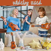 Kids Toy Ukulele Guitar,17 Inch Classical Guitar Musical Toy,4 Strings Guitar Ukulele Educational Learning Toy for Toddlers and Preschoolers