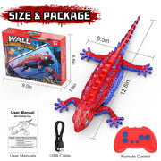 Loueouv RC Wall Climbing Gecko, Rechargeable Remote Control Robot for Kids | 360° Rotating RC Stunt Car with Light, Wall Crawler Lizard Toys for 3-12 Year Old Boys Girls Kids Toys