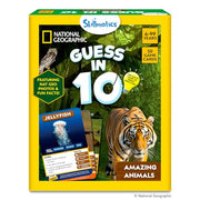 Skillmatics Guess in 10 Game – National Geographic Animals, Gift for Kids | Educational Cards, Family Trivia Game, Travel Toy & STEM Board Game, Screen-Free Fun, Boys & Girls Ages 6, 7, 8, 9 and Up