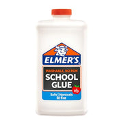Elmer's Liquid School Glue, White, Washable, 32 Ounces - Great for Making Slime, Arts & Crafts, Back to School, #1 Teacher Brand