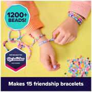 Cool Maker Stack'd Heishi Studio Bracelet Making Kit, Ages 7+ | Stack, String & Snap 15 Friendship Bracelets, Beading Pen & 1200 Beads, Easy DIY Arts & Crafts, Birthday Gifts Idea for Girls