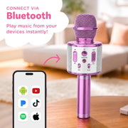 Move2Play, Kids Karaoke Microphone | Includes Pre-Loaded Songs & Bluetooth | Kids Birthday Party Gift | Toy for All Ages 2, 3, 4, 5, 6+ Year Old Girls, Boys & Toddlers