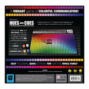 HUES and CUES - Vibrant Color Guessing Board Game for 3-10 Players Ages 8+, Connect Clues and Guess from 480 Color Squares