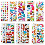 Puffy 3D Sticker for Kid & Toddler 500+ Variety Pack Cute Scrapbook Sticker | Craft for Scrapbooking Journal Gifts and Rewards Including Animal, Numbers, Fruits, Fish, Dinosaurs, Cars and More…