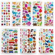 Puffy 3D Sticker for Kid & Toddler 500+ Variety Pack Cute Scrapbook Sticker | Craft for Scrapbooking Journal Gifts and Rewards Including Animal, Numbers, Fruits, Fish, Dinosaurs, Cars and More…