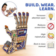 Smartivity Robotic Mechanical Hand STEM Toy for Kids 8-14 | Parents' Choice Award Winner | Superhero STEM Toy | Birthday Gift for Boys & Girls Ages 8,9,10,11,12,13,14