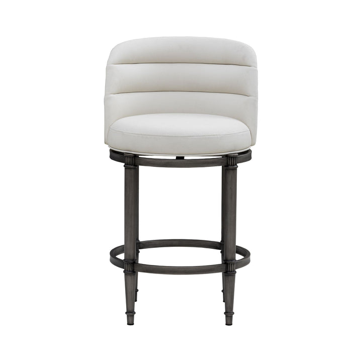 Eunice - Faux Leather Upholstered Swivel Counter Height Barstool